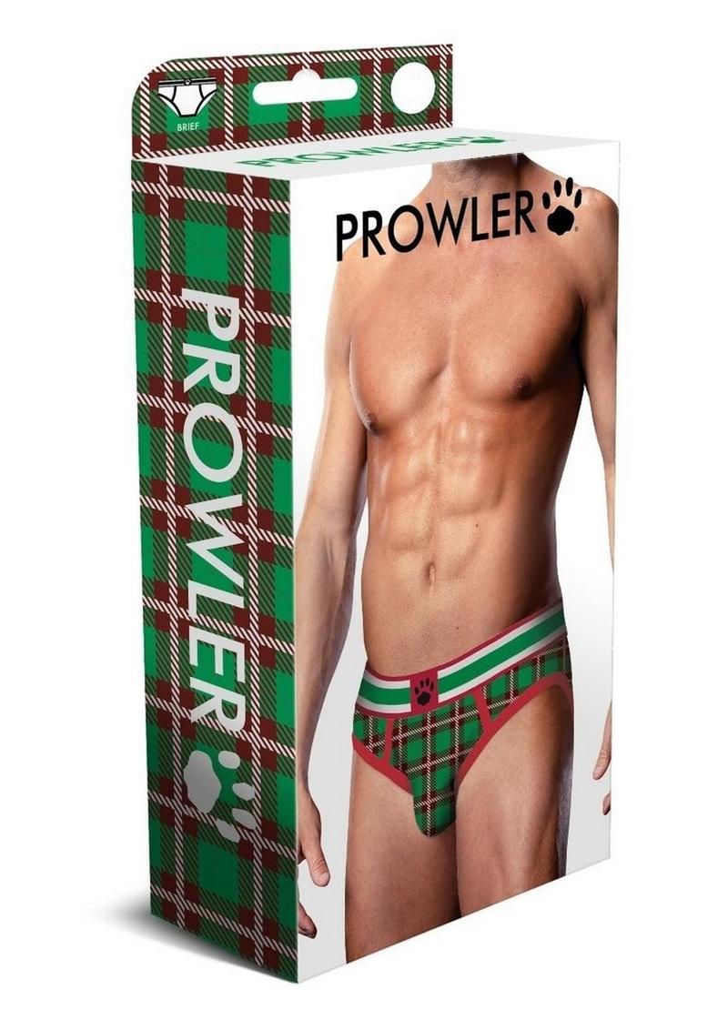 Prowler Tartan 2 Brief Lg Grn/Red Fw23 - Green/Red - Large