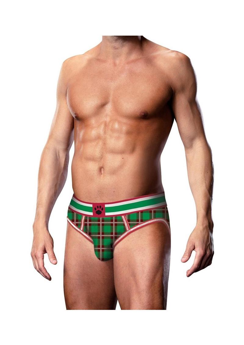 Prowler Tartan 2 Opn Brf Lg Grn/Red Fw23 - Green/Red - Large