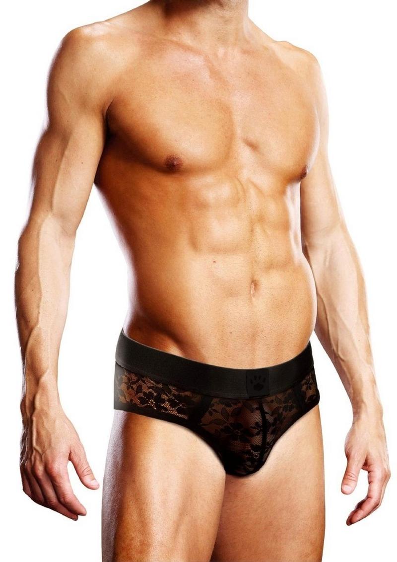 Prowler Lace Brief - Black - Medium