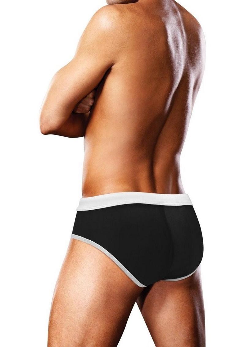 Prowler Oversized Paw Swimming Brief - Black/Multicolor/Rainbow - Medium