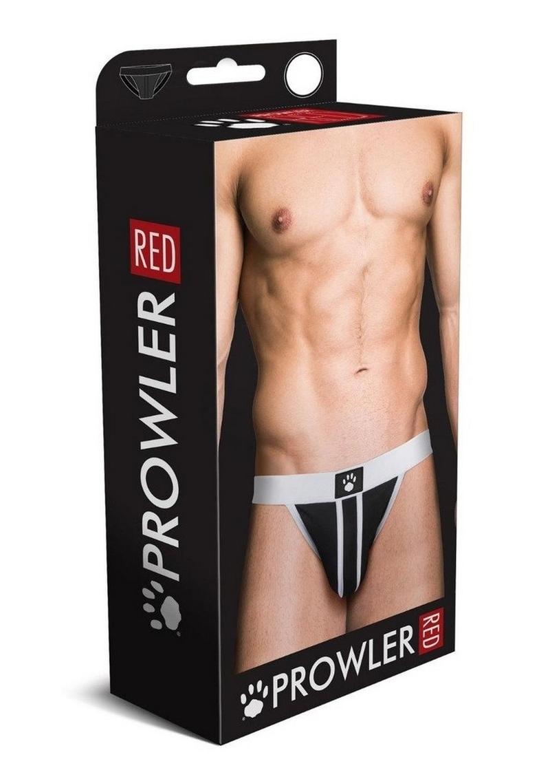 Prowler Red Ass-Less Jock - Black/White - XXLarge