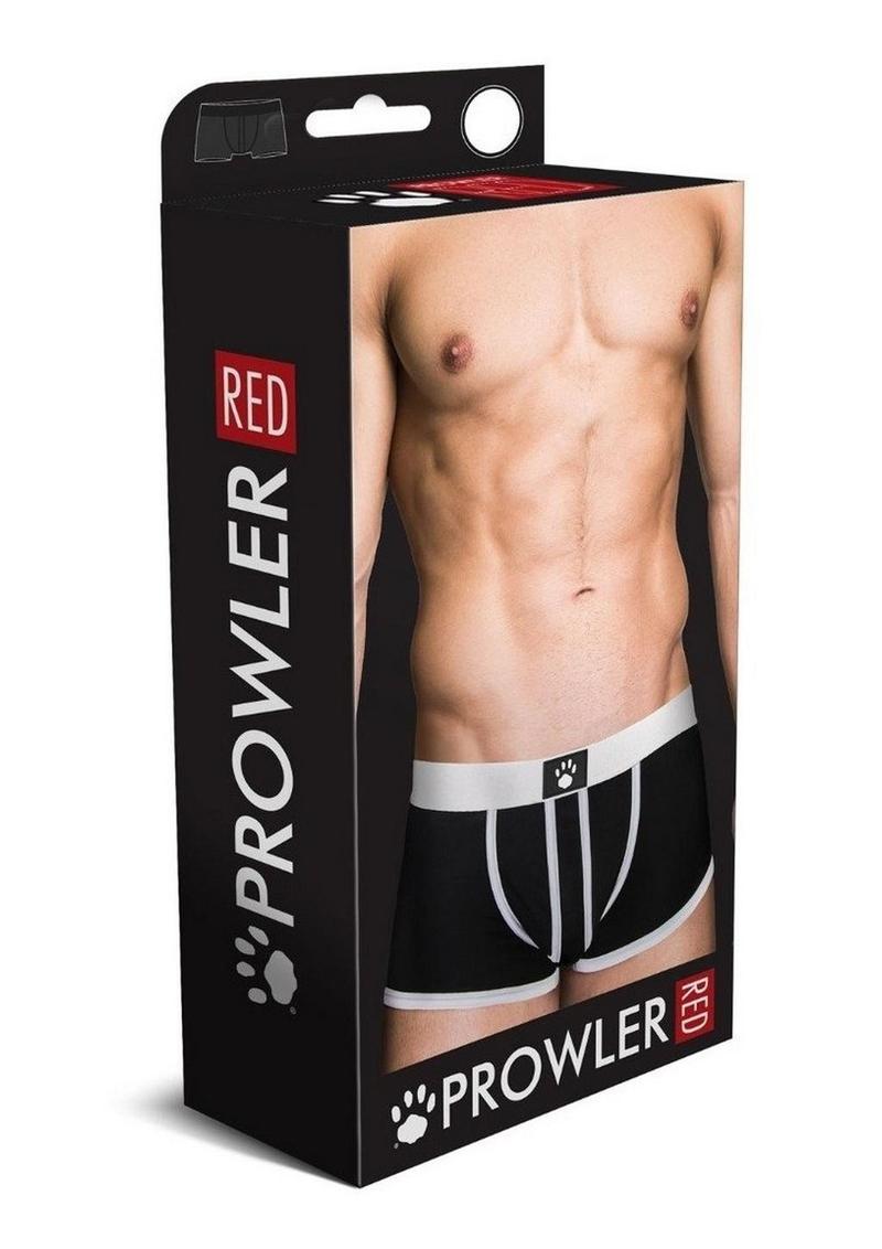 Prowler Red Ass-Less Trunk - Black/White - Medium