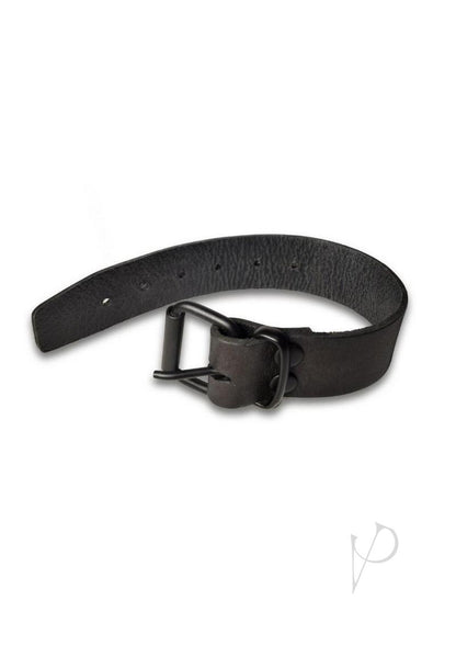 Prowler Red Leather Buckle Bicep Band - Black - Medium