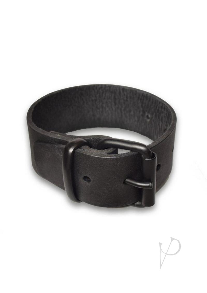 Prowler Red Leather Buckle Bicep Band - Black - XLarge