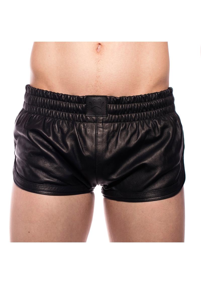 Prowler Red Leather Sport Shorts - Black - Medium