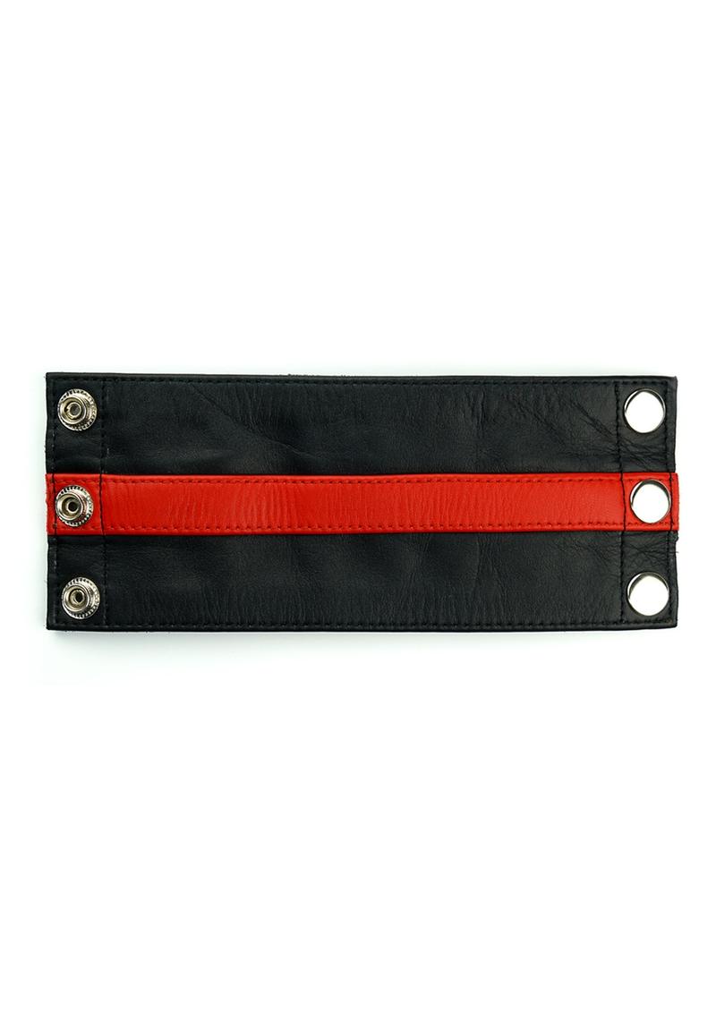 Prowler Red Leather Wrist Wallet - Black/Red - Large