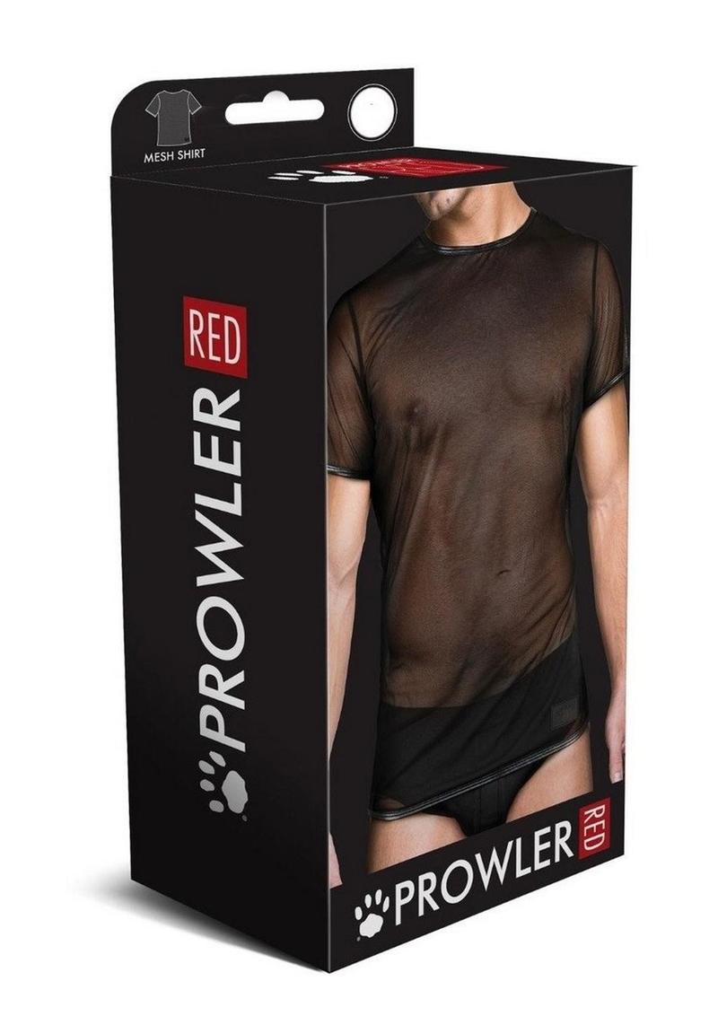 Prowler Red Mesh Tee Shirt - Black - Large