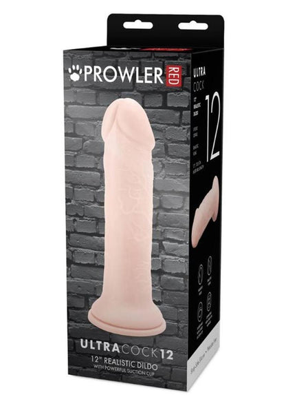 Prowler Red Ultra Cock Realistic Dildo - Vanilla - 12in