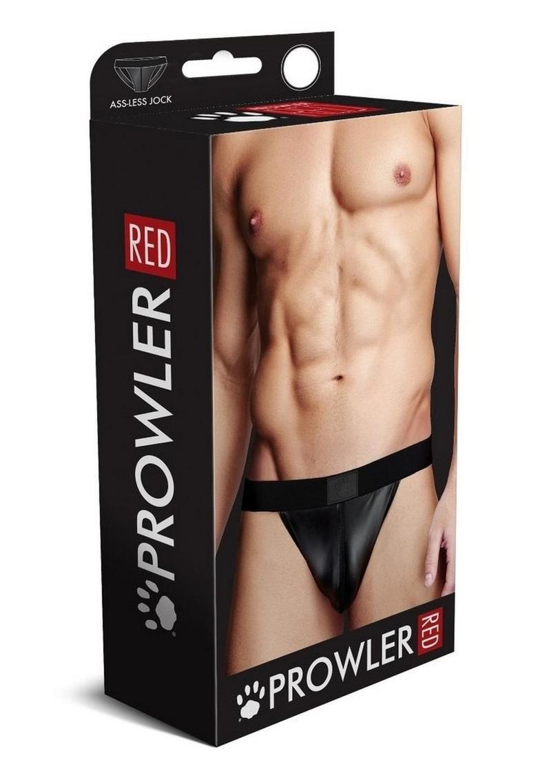 Prowler Red Wetlook Ass-Less Jock - Black - XXLarge