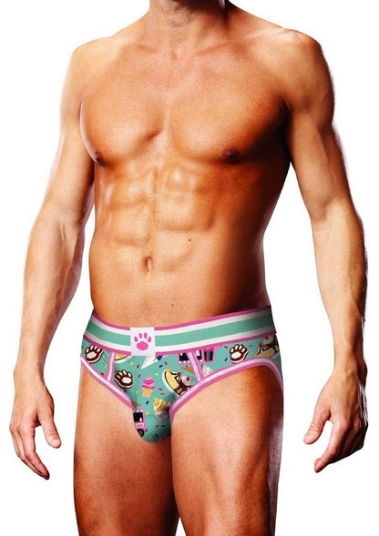 Prowler Sundae Open Brief - Blue/Pink - Large