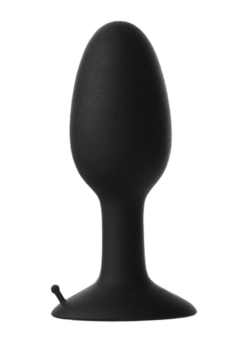 Prowler Weighted Butt Plug - Black - Small