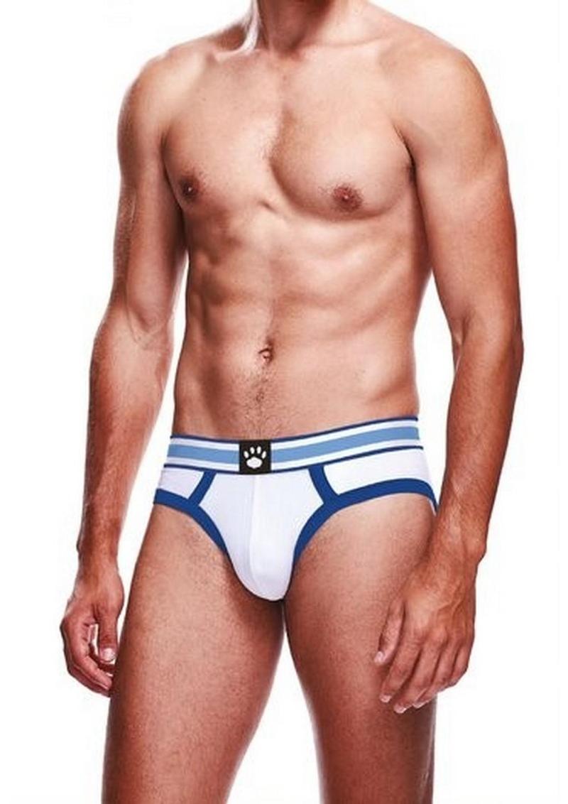 Prowler White/Blue Brief - Blue/White - Large