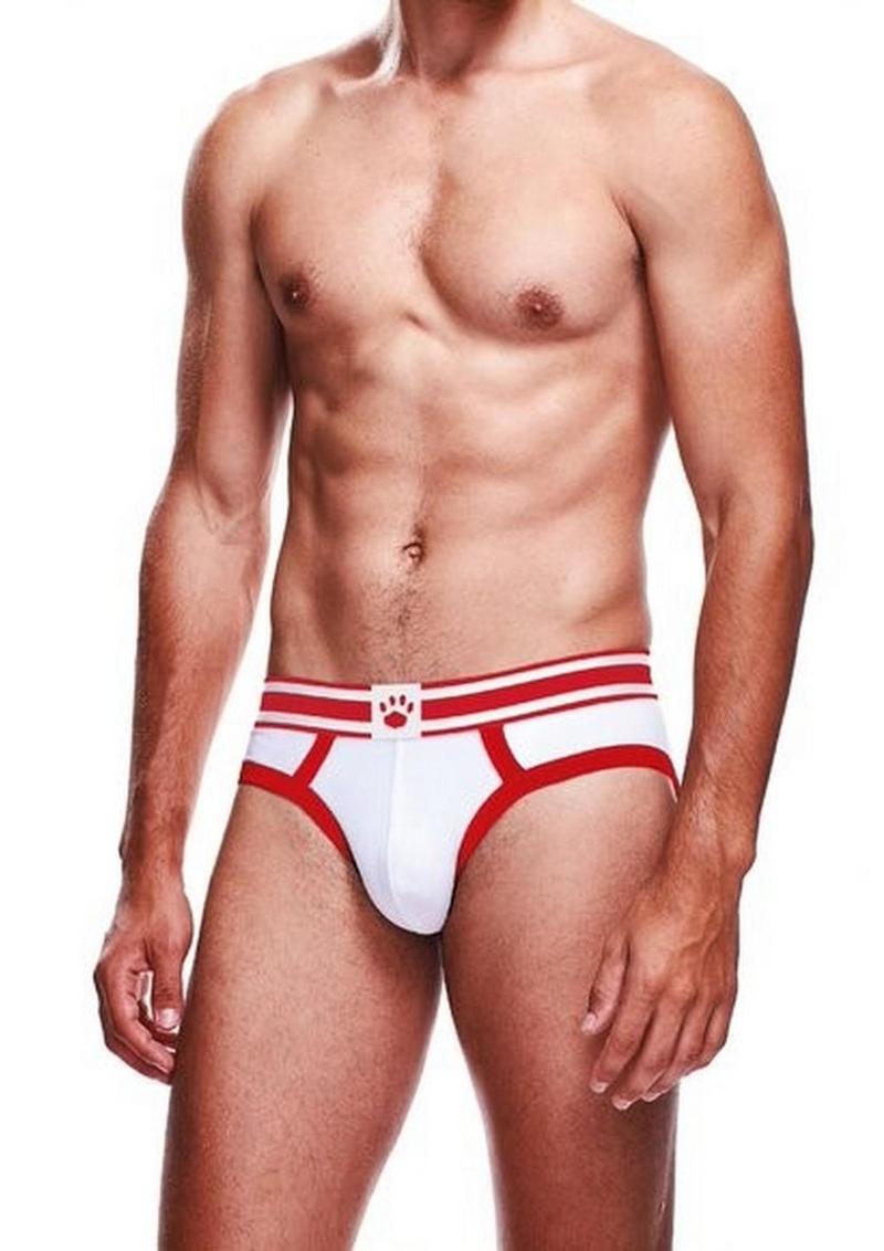 Prowler White/Red Brief - Red/White - XLarge