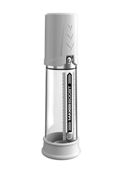 Pump Worx Max Boost Penis Pump - Clear/White