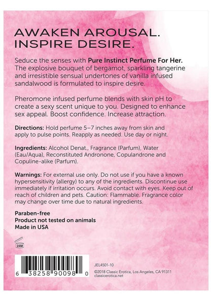 Pure Instinct Pheromone Perfume For Her