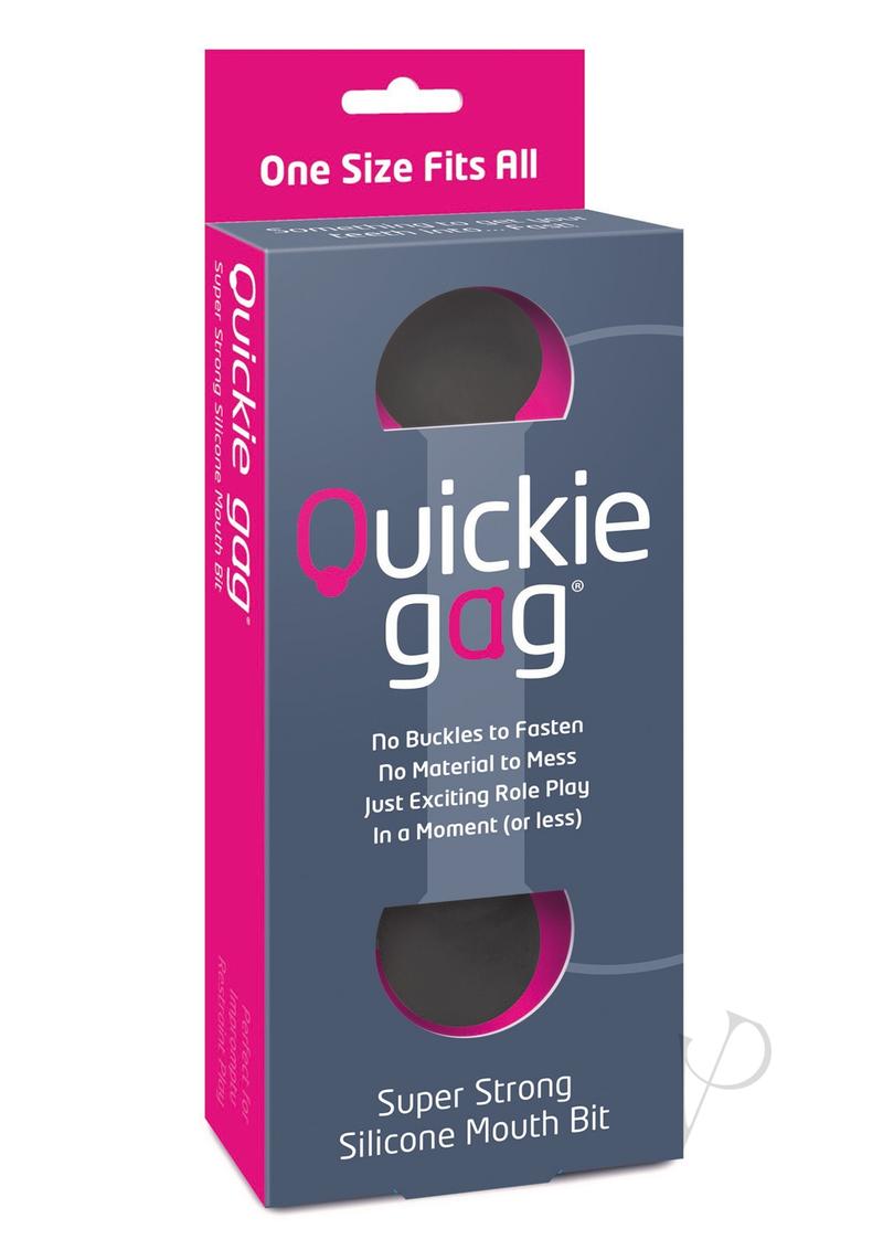 Quickie Gag Silicone Mouth Bit - Black