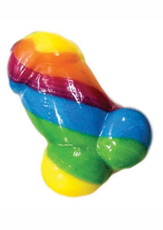 Rainbow Pecker Bites Hard Candy Fruit Flavor 16 Wrapped - Multicolor - Pieces Per Bag