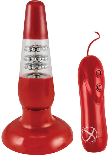 Ram Up and Down Anal Satisfier Butt Plug with Remote Control - Red