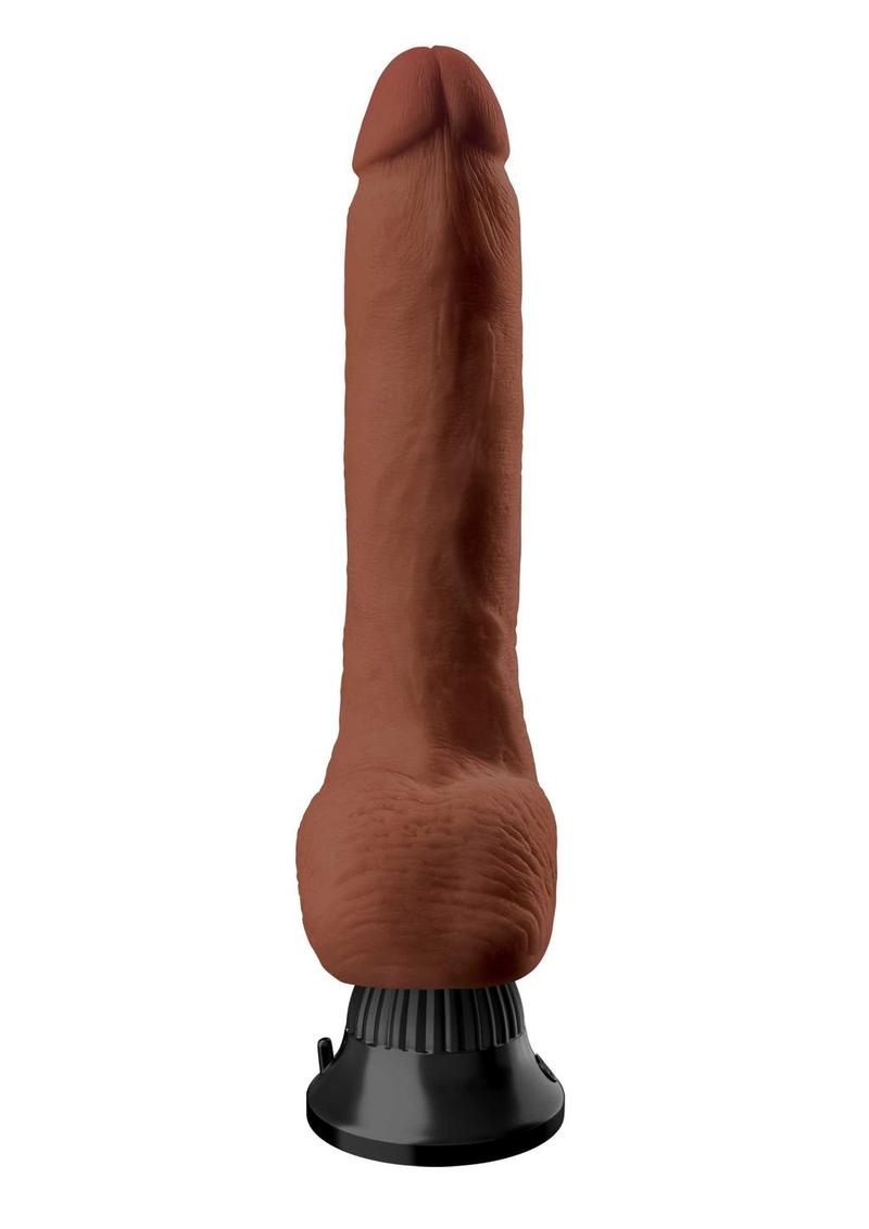 Real Feel Deluxe No. 5 Wallbanger Vibrating Dildo with Balls