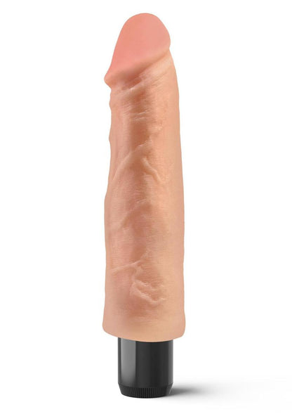 Real Feel Lifelike Toyz No. 1 Realistic Vibrating Dildo - Vanilla - 7.5in