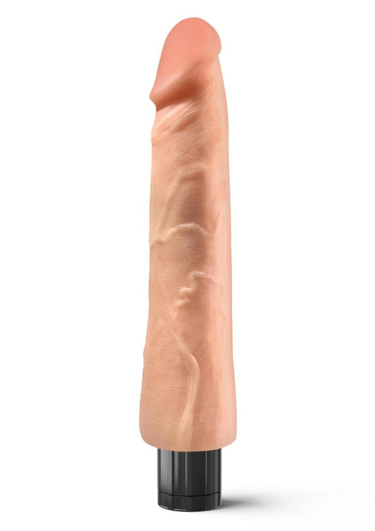 Real Feel Lifelike Toyz No. 10 Realistic Vibrating Dildo - Vanilla - 10in