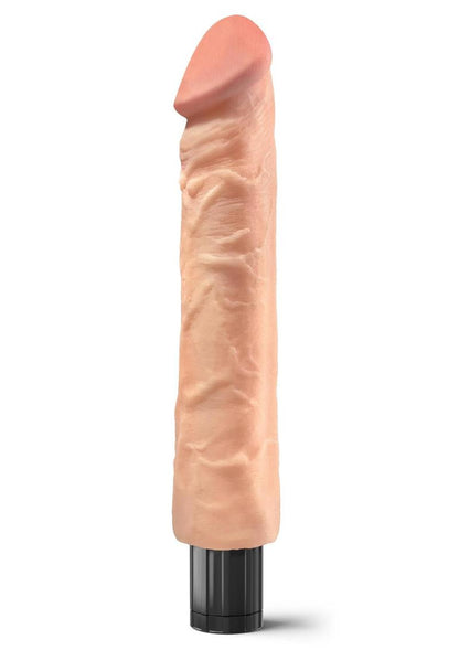 Real Feel Lifelike Toyz No. 12 Realistic Vibrating Dildo - Vanilla - 10.5in