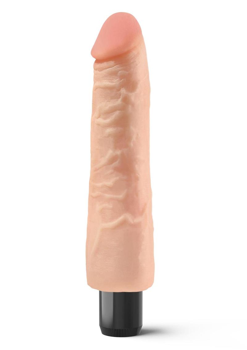 Real Feel Lifelike Toyz No. 5 Realistic Vibrating Dildo - Vanilla - 7.5in