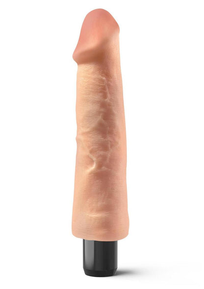 Real Feel Lifelike Toyz No. 9 Realistic Vibrating Dildo - Vanilla - 9in