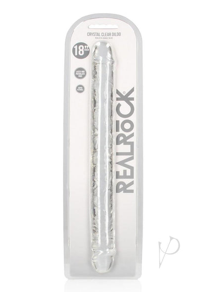 Realrock Crystal Clear Double Dong - Clear - 18in