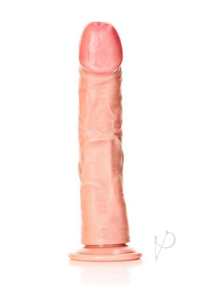 Realrock Curved Realistic Dildo with Suction Cup - Vanilla - 10in