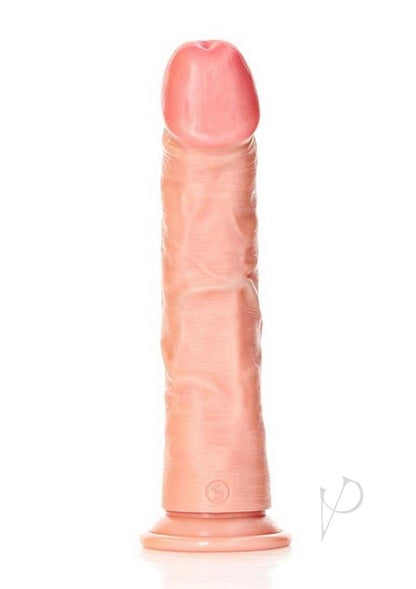 Realrock Curved Realistic Dildo with Suction Cup - Vanilla - 9in