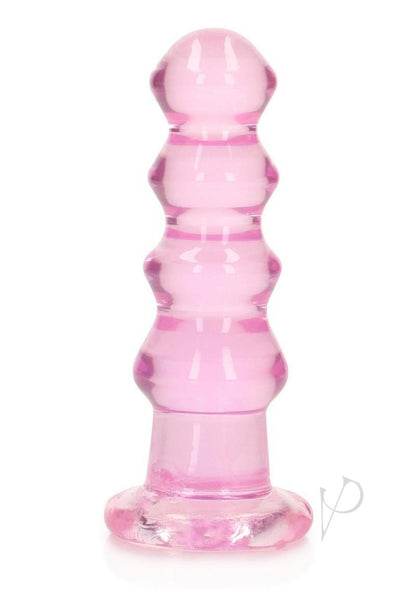 Realrock Curvy Dildo Or Butt Plug - Pink - 5.5in