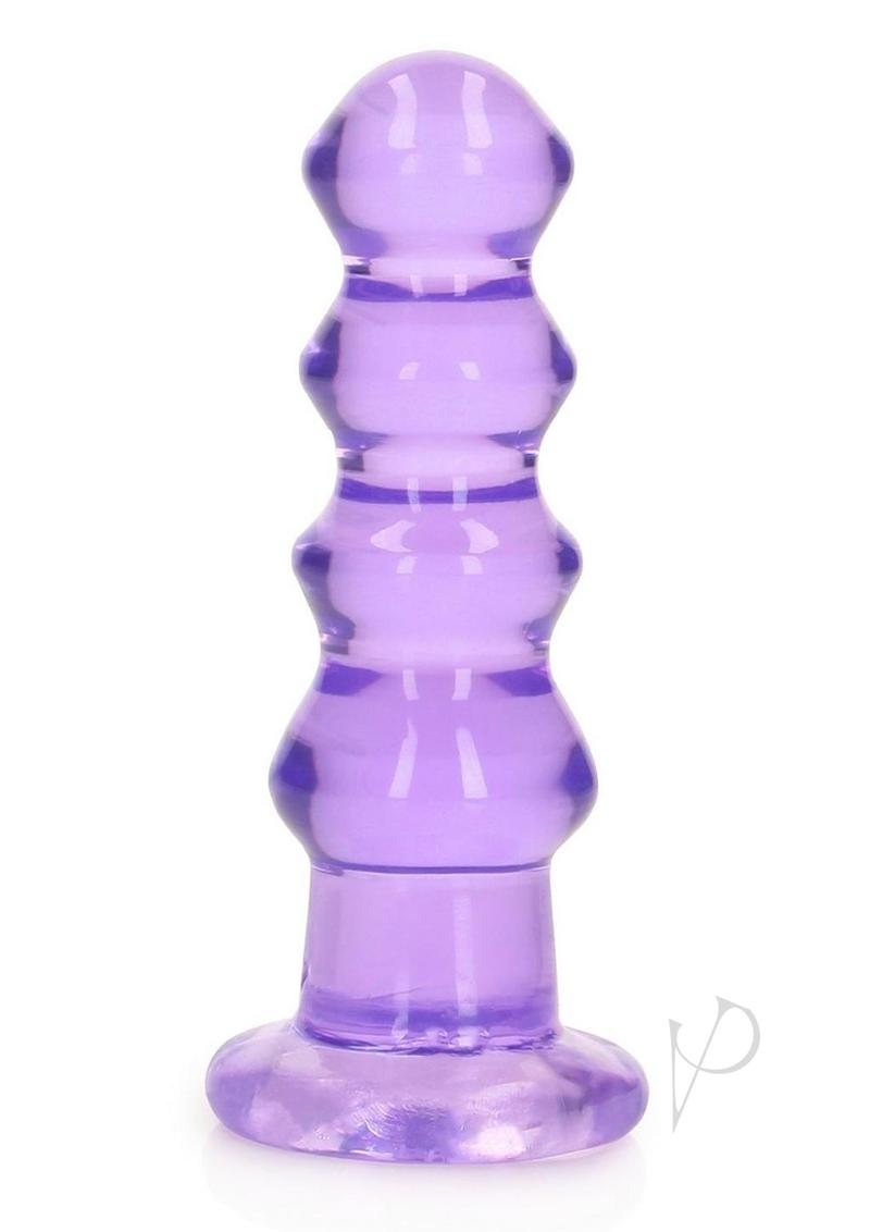 Realrock Curvy Dildo Or Butt Plug - Purple - 5.5in