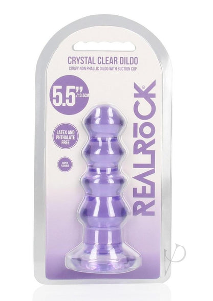 Realrock Curvy Dildo Or Butt Plug - Purple - 5.5in