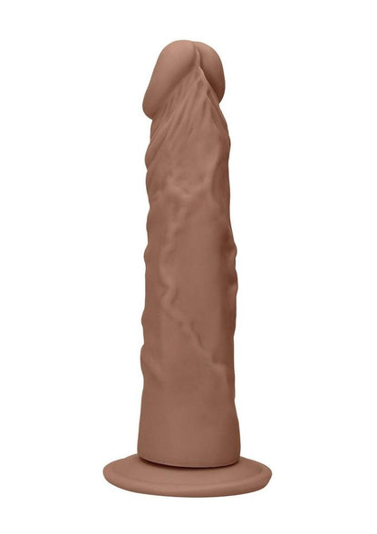 Realrock Skin Realistic Dildo Without Balls - Caramel - 9in