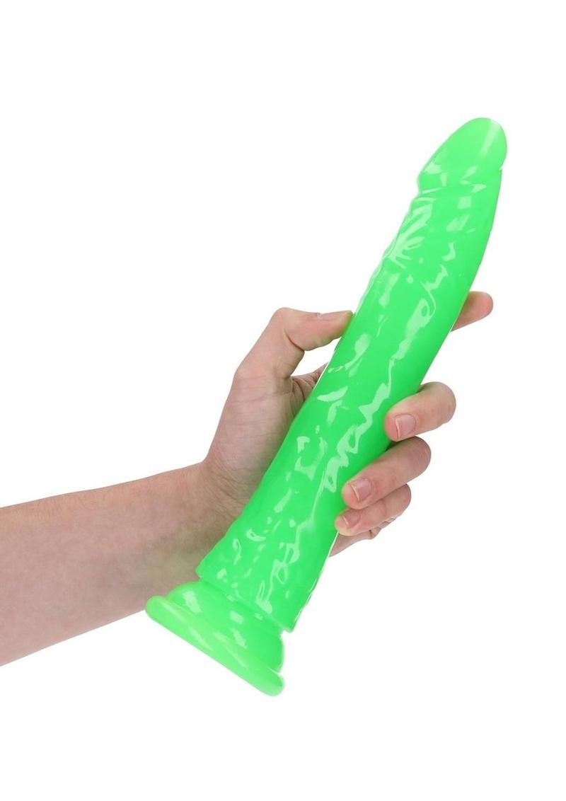 Realrock Slim Glow In The Dark Dildo with Suction Cup