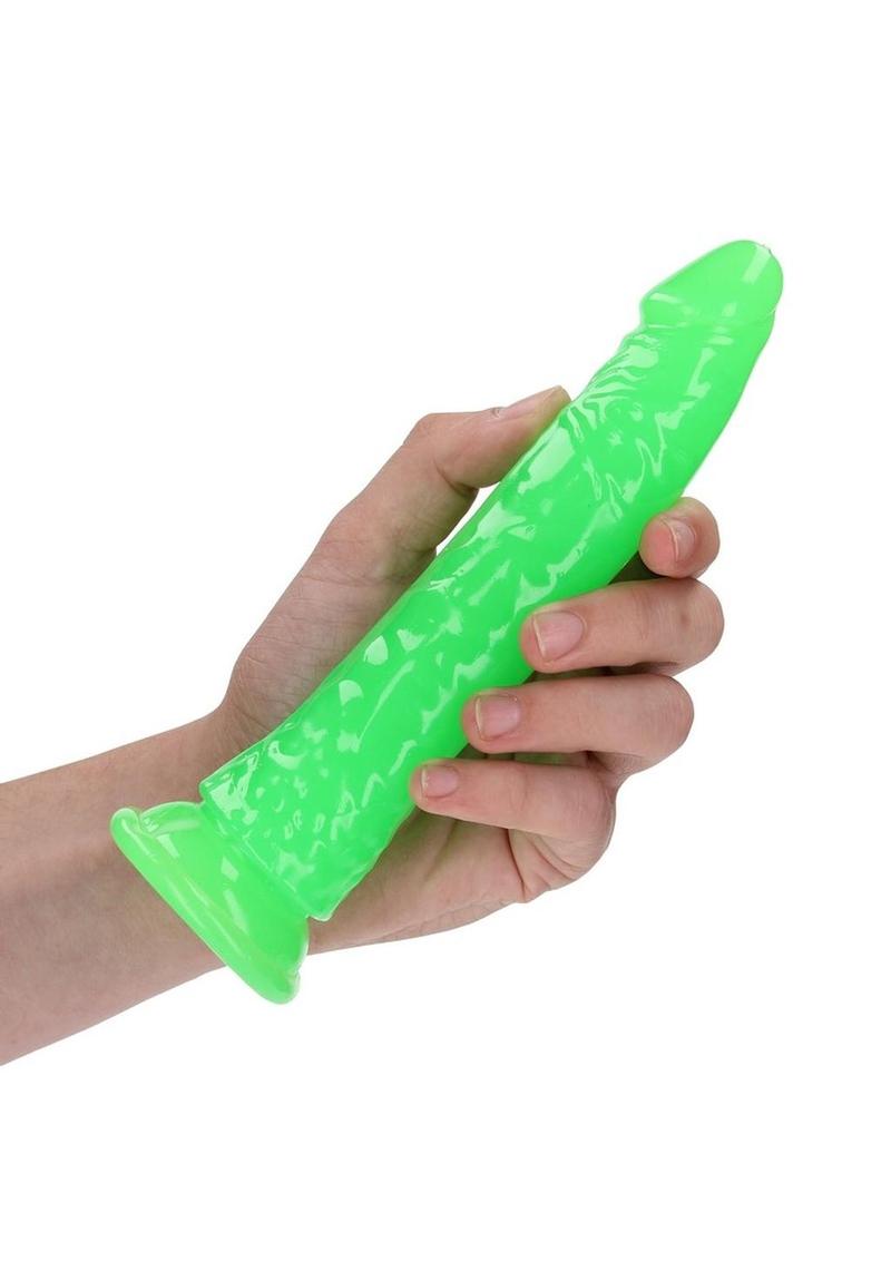 Realrock Slim Glow In The Dark Dildo with Suction Cup