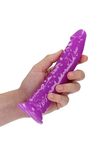 Realrock Slim Glow In The Dark Dildo with Suction Cup