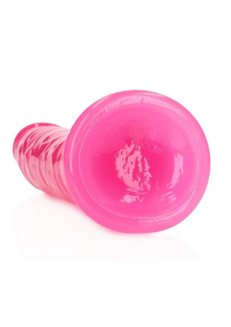 Realrock Slim Glow In The Dark Dildo with Suction Cup