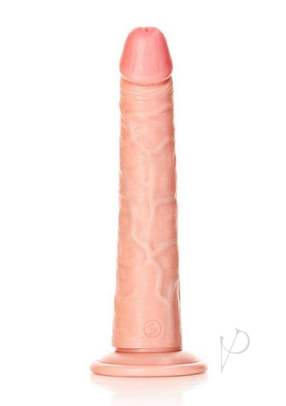 Realrock Slim Realistic Dildo with Suction Cup - Vanilla - 8in