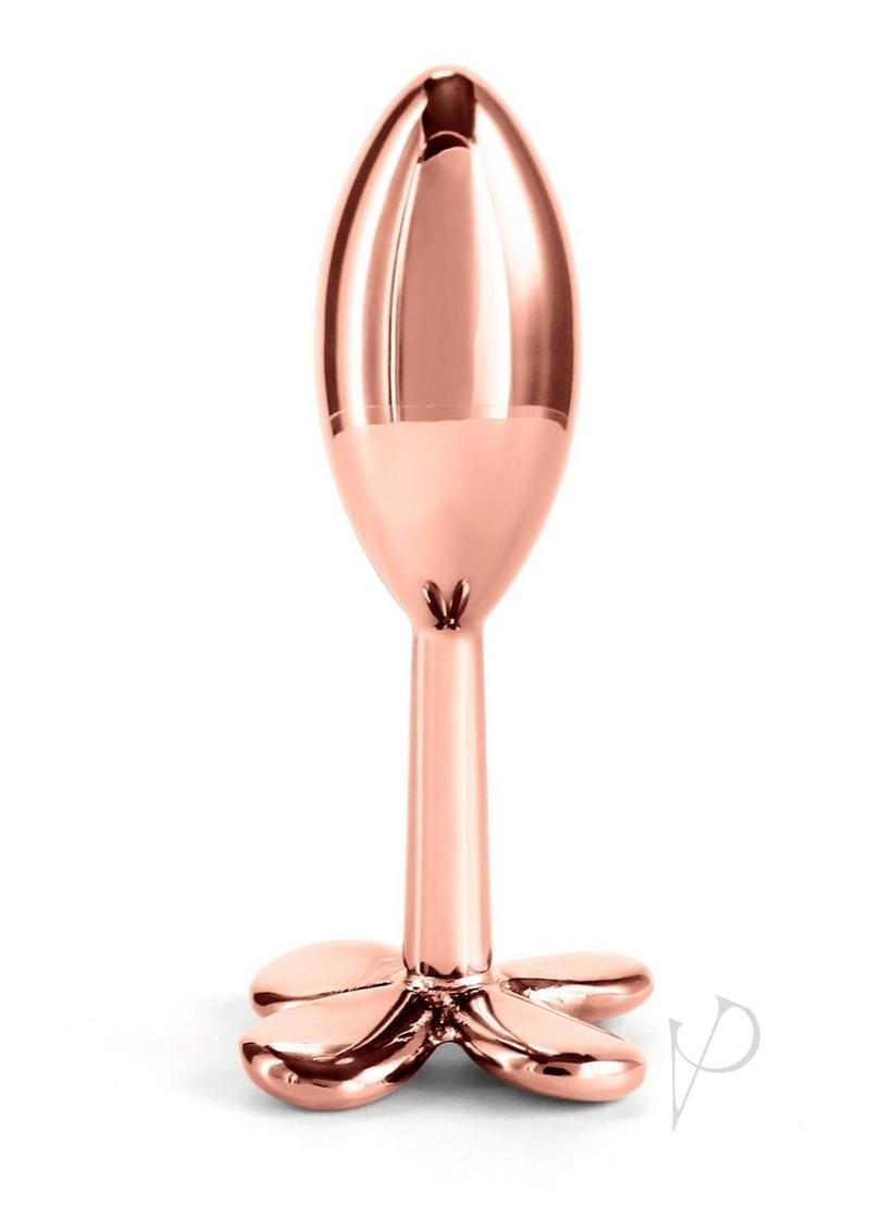 Rear Assets Clover Aluminum Anal Plug - Rose Gold