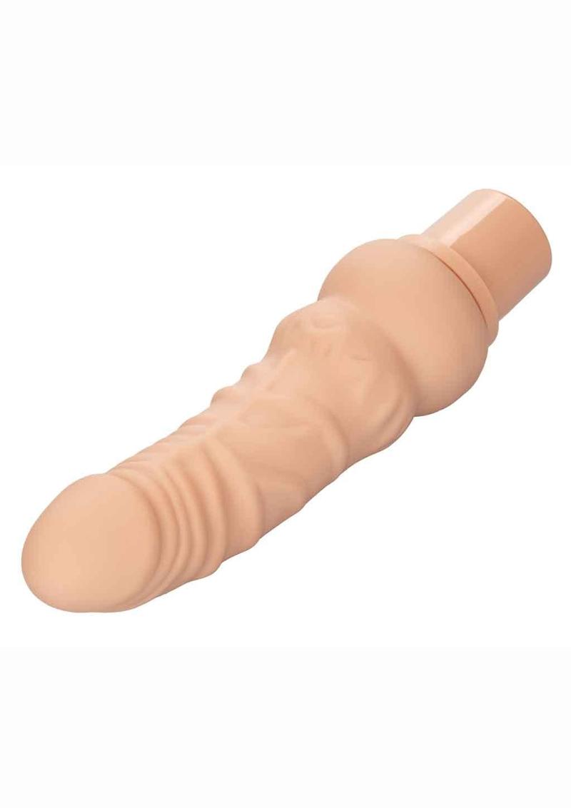 Rechargeable Power Stud Curvy Silicone Vibrating Dong