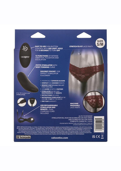 Remote Control Rechargeable Lace Panty Vibe
