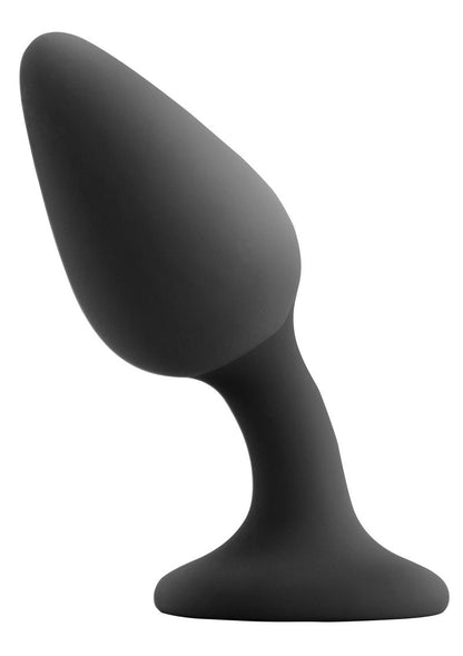 Renegade Knock Knock Plug Silicone Anal Plug with Floating Pleasure Ball - Black