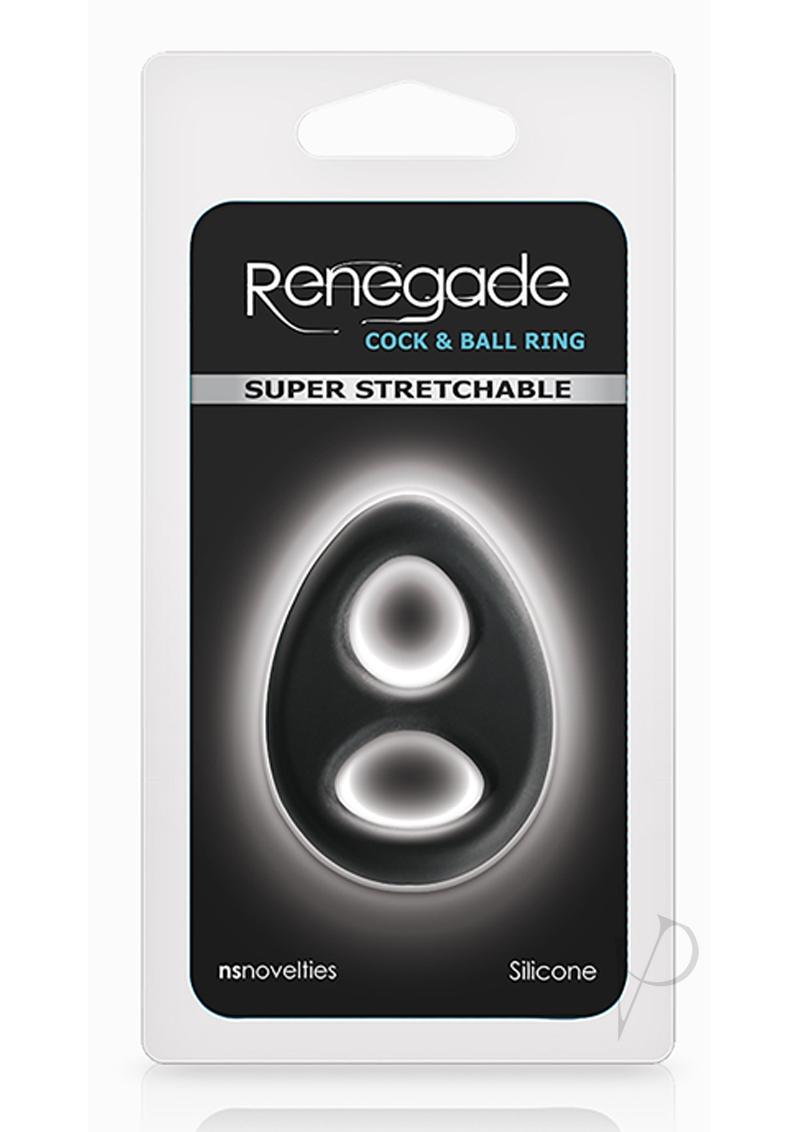 Renegade Romeo Silicone Cock and Ball Ring - Black