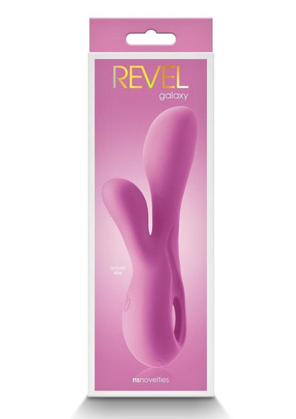 Revel Galaxy Rechargeable Silicone Rabbit Vibrator - Pink