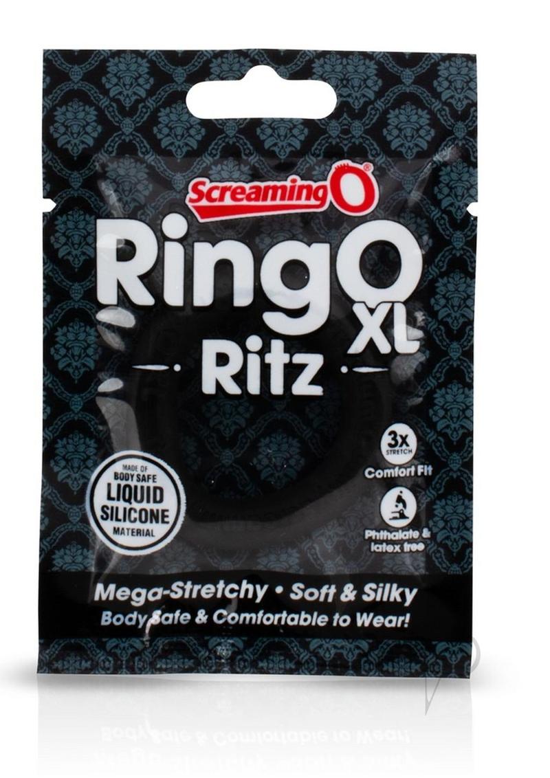 Ringo Ritz XL Individual Ring Silicone - Black - XLarge