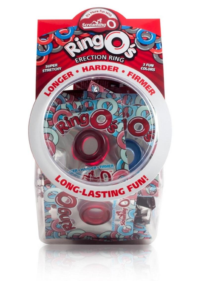 Ringo's Erection Cock Rings Waterproof - Assorted Colors (36 Per Fishbowl