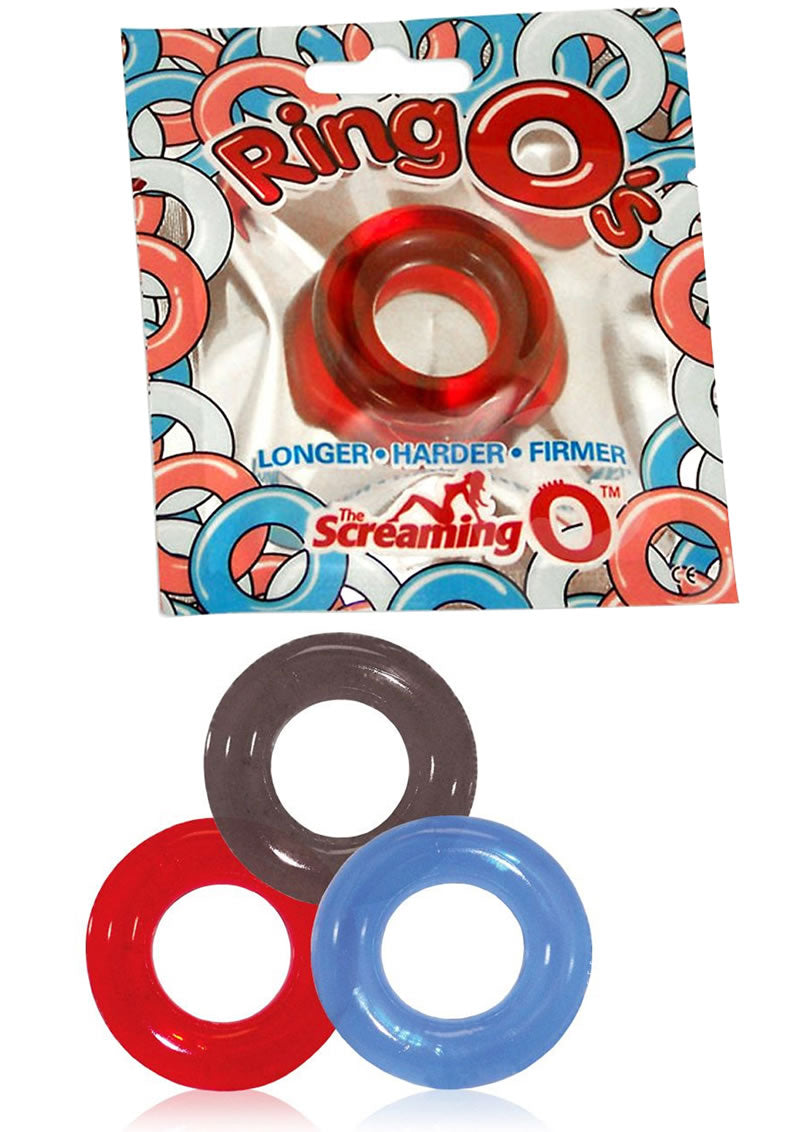 Ringo's Erection Cock Rings Waterproof - Assorted Colors (36 Per Fishbowl - Assorted Colors