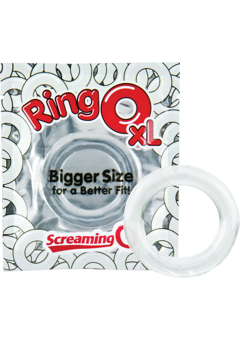 Ringo XL Cock Rings - Clear - XLarge - 18 Each Per Display